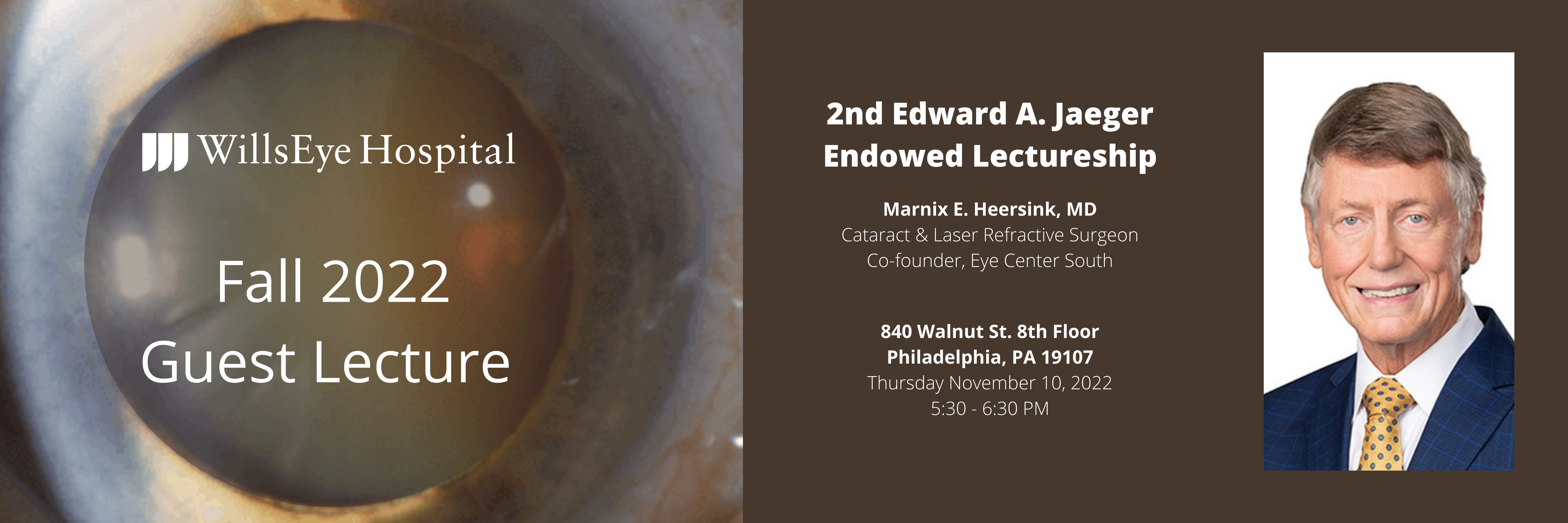 The Edward A. Jaeger Endowed Lectureship - Innovations and Entrepreneurship: Lessons Learned Banner